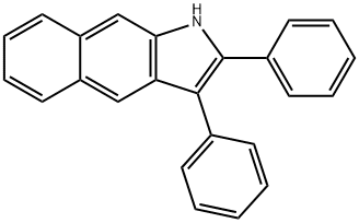 1H-Benz[f]indole, 2,3-diphenyl- Struktur