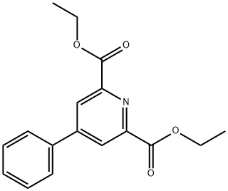 2,6-Pyridinedicarboxylic acid, 4-phenyl-, 2,6-diethyl ester Struktur