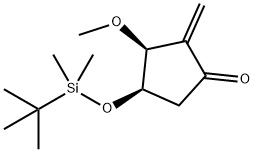 Cyclopentanone, 4-[[(1,1-dimethylethyl)dimethylsilyl]oxy]-3-methoxy-2-methylene-, (3S,4R)-