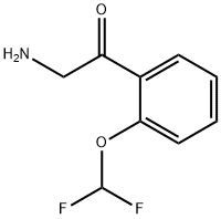 2-amino-1-[2-(difluoromethoxy)phenyl]ethan-1-one Struktur