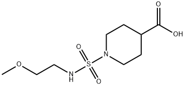 4-Piperidinecarboxylic acid, 1-[[(2-methoxyethyl)amino]sulfonyl]- Struktur