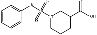 3-Piperidinecarboxylic acid, 1-[(phenylamino)sulfonyl]- Struktur