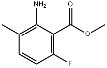 Benzoic acid, 2-amino-6-fluoro-3-methyl-, methyl ester Struktur