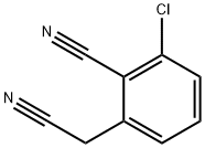 Benzeneacetonitrile, 3-chloro-2-cyano- Struktur