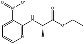 L-Alanine, N-(3-nitro-2-pyridinyl)-, ethyl ester Struktur