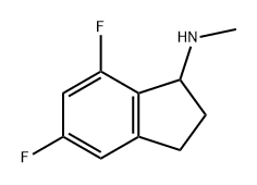 1H-Inden-1-amine, 5,7-difluoro-2,3-dihydro-N-methyl- Struktur