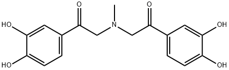 Ethanone, 2,2'-(methylimino)bis[1-(3,4-dihydroxyphenyl)- Struktur