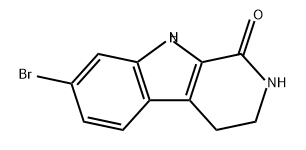 1H-Pyrido[3,4-b]indol-1-one, 7-bromo-2,3,4,9-tetrahydro- Struktur