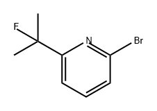 Pyridine, 2-bromo-6-(1-fluoro-1-methylethyl)- Struktur