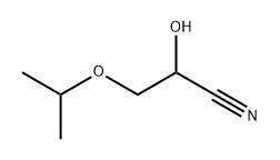 Propanenitrile, 2-hydroxy-3-(1-methylethoxy)- Struktur