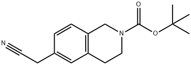 2(1H)-Isoquinolinecarboxylic acid, 6-(cyanomethyl)-3,4-dihydro-, 1,1-dimethylethyl ester Struktur