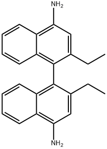 2,2'-Diethyl-[1,1'-binaphthalene]-4,4'-diamine Struktur