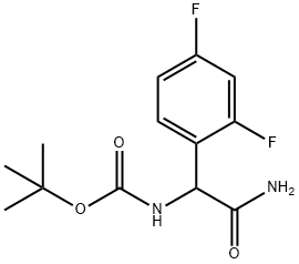 Carbamic acid, N-[2-amino-1-(2,4-difluorophenyl)-2-oxoethyl]-, 1,1-dimethylethyl ester