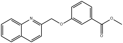 Benzoic acid, 3-(2-quinolinylmethoxy)-, methyl ester Struktur