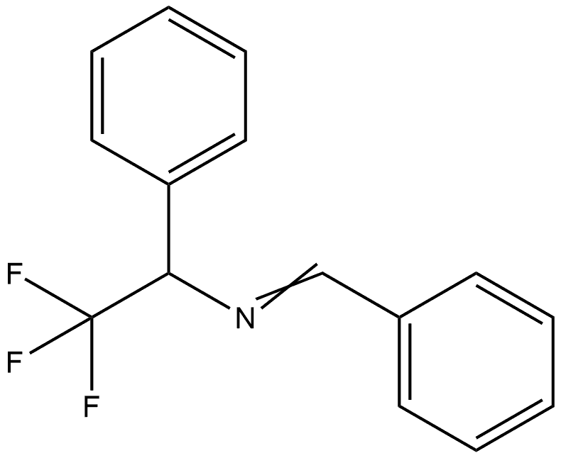 Benzenemethanamine, N-(phenylmethylene)-α-(trifluoromethyl)- Struktur