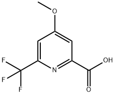 4-Methoxy-6-trifluoromethyl-pyridine-2-carboxylic acid Struktur