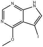 7H-Pyrrolo[2,3-d]pyrimidine, 5-iodo-4-methoxy- Struktur