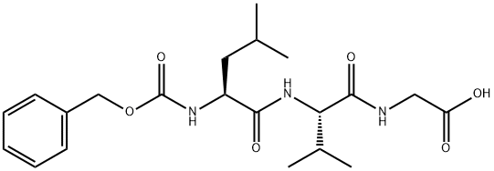 Glycine, N-[N-[N-[(phenylmethoxy)carbonyl]-L-leucyl]-L-valyl]- (9CI) Struktur