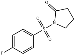 1-(4-Fluoro-benzenesulfonyl)-pyrrolidin-2-one Struktur