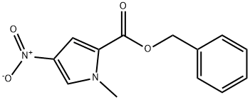 1H-Pyrrole-2-carboxylic acid, 1-methyl-4-nitro-, phenylmethyl ester Struktur