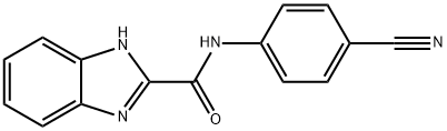 N-(4-cyanophenyl)-1H-benzo[d]imidazole-2-carboxamide Struktur