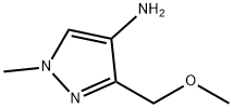 1H-Pyrazol-4-amine, 3-(methoxymethyl)-1-methyl- Struktur