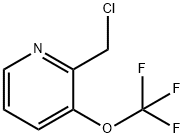 Pyridine, 2-(chloromethyl)-3-(trifluoromethoxy)- Struktur