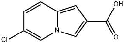 6-chloroindolizine-2-carboxylic acid Struktur