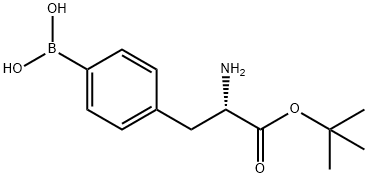 L-Phenylalanine, 4-borono-, 1-(1,1-dimethylethyl) ester Struktur