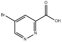 3-Pyridazinecarboxylic acid, 5-bromo- Struktur