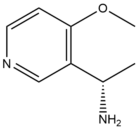 3-Pyridinemethanamine, 4-methoxy-α-methyl-, (αS)- Struktur