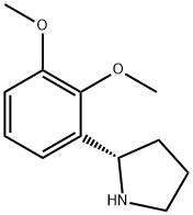 (2S)-2-(2,3-dimethoxyphenyl)pyrrolidine Struktur