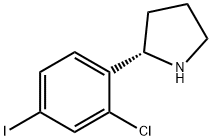 (2S)-2-(2-chloro-4-iodophenyl)pyrrolidine Struktur