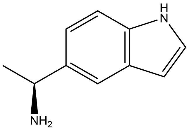 1H-Indole-5-methanamine, α-methyl-, (αS)- Struktur