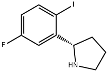 (2S)-2-(5-fluoro-2-iodophenyl)pyrrolidine Struktur