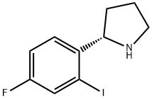 (2S)-2-(4-fluoro-2-iodophenyl)pyrrolidine Struktur