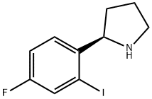 (2R)-2-(4-fluoro-2-iodophenyl)pyrrolidine Struktur