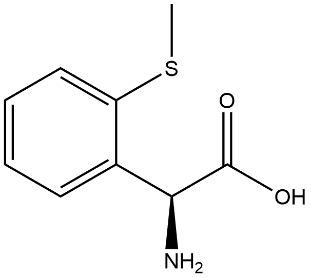 (S)-2-amino-2-(2-(methylthio)phenyl)acetic acid Struktur