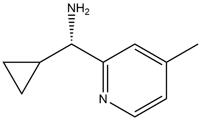 (S)-cyclopropyl(4-methylpyridin-2-yl)methanamine Struktur