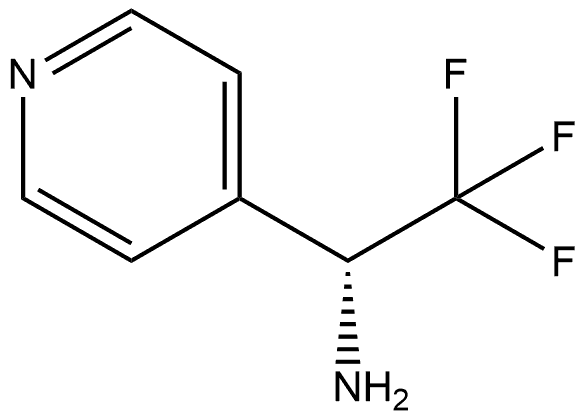 (R)-2,2,2-trifluoro-1-(pyridin-4-yl)ethanamine Struktur