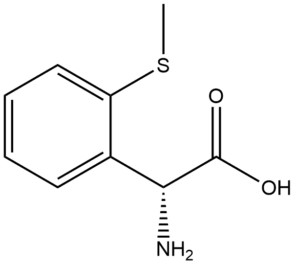 (R)-2-amino-2-(2-(methylthio)phenyl)acetic acid Struktur