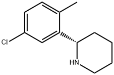 (2S)-2-(5-chloro-2-methylphenyl)piperidine Struktur