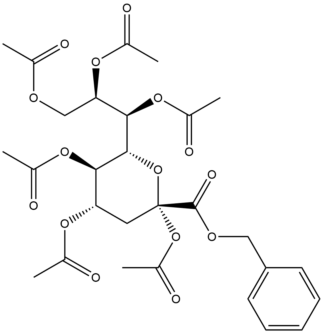 D-glycero-β-D-galacto-2-Nonulopyranosonic acid, 3-deoxy-, phenylmethyl ester, hexaacetate (9CI)