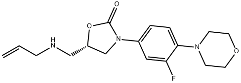 2-Oxazolidinone, 3-[3-fluoro-4-(4-morpholinyl)phenyl]-5-[(2-propen-1-ylamino)methyl]-, (5S)-