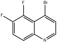 Quinoline, 4-bromo-5,6-difluoro- Struktur