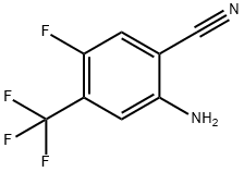 2-Cyano-4-fluoro-5-(trifluoromethyl)aniline Struktur