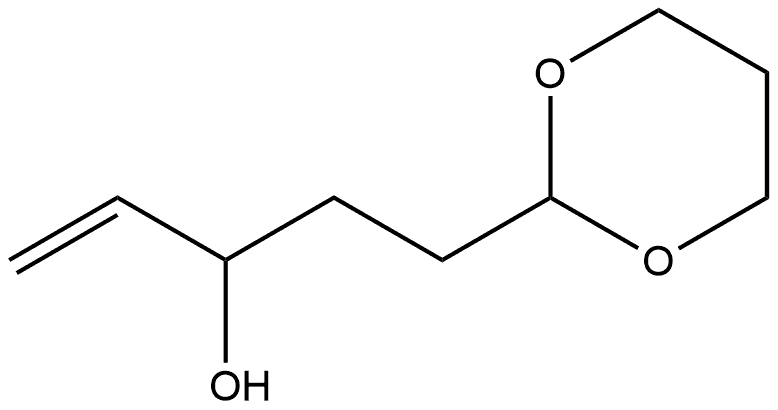 1,3-Dioxane-2-propanol, α-ethenyl- Struktur