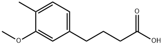 Benzenebutanoic acid, 3-methoxy-4-methyl- Struktur