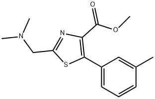 4-Thiazolecarboxylic acid, 2-[(dimethylamino)methyl]-5-(3-methylphenyl)-, methyl ester