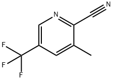 3-methyl-5-(trifluoromethyl)pyridine-2-carbonitrile Struktur